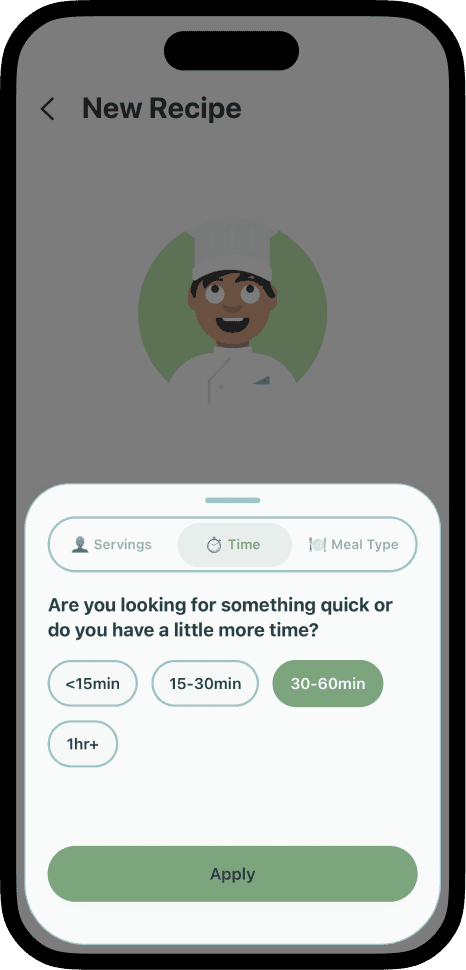 quickie app screen left